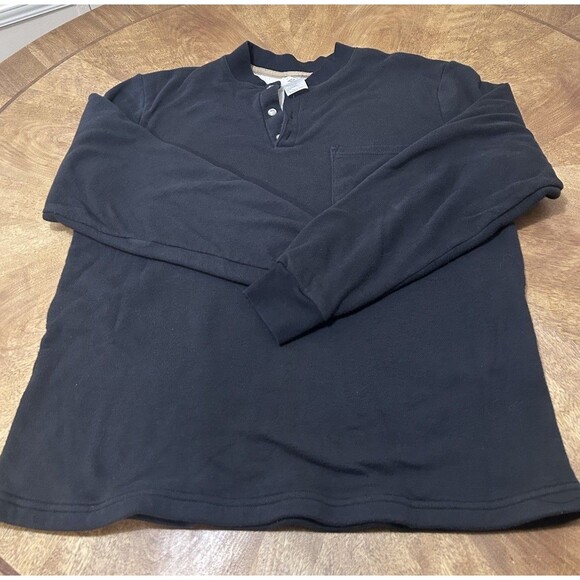 Mens National Safety Apparel Flame Resistant FR Black Sweatshirt Heavyweight Med - Picture 1 of 6